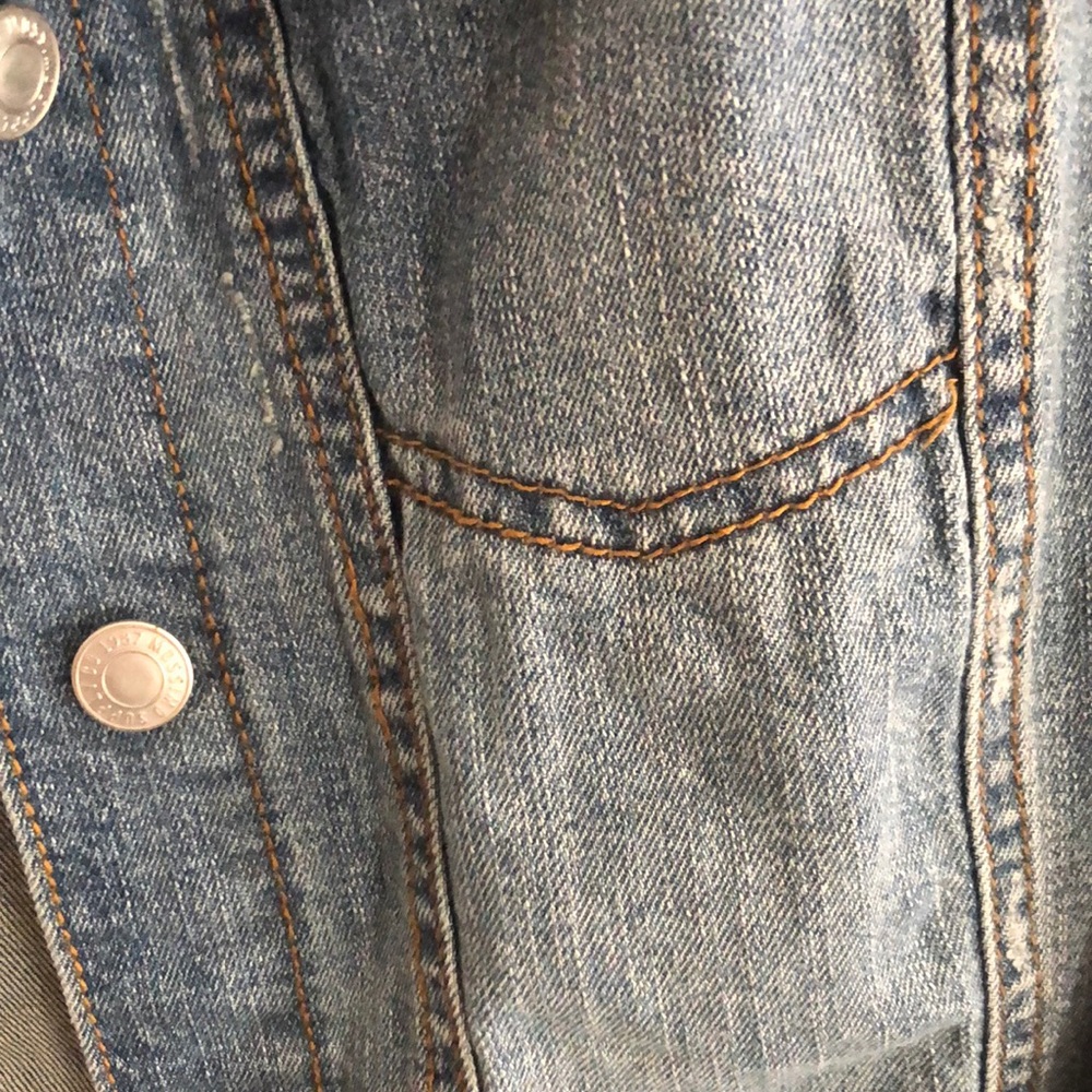 Mossimo Supply Co Blue Jean Jacket Cropped Denim - Picture 3 of 8